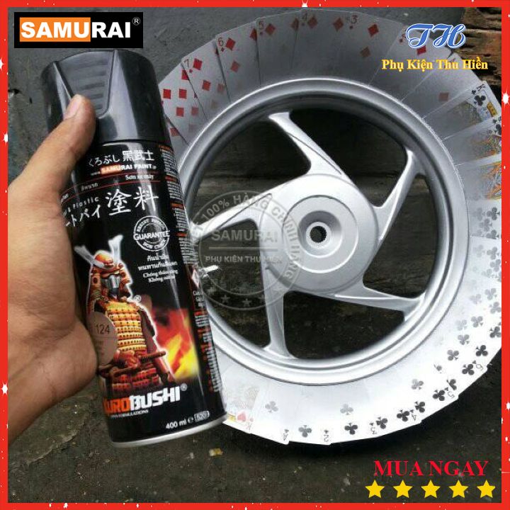 Sơn Xịt Xe Samurai Màu Bạc -Mã 3/124