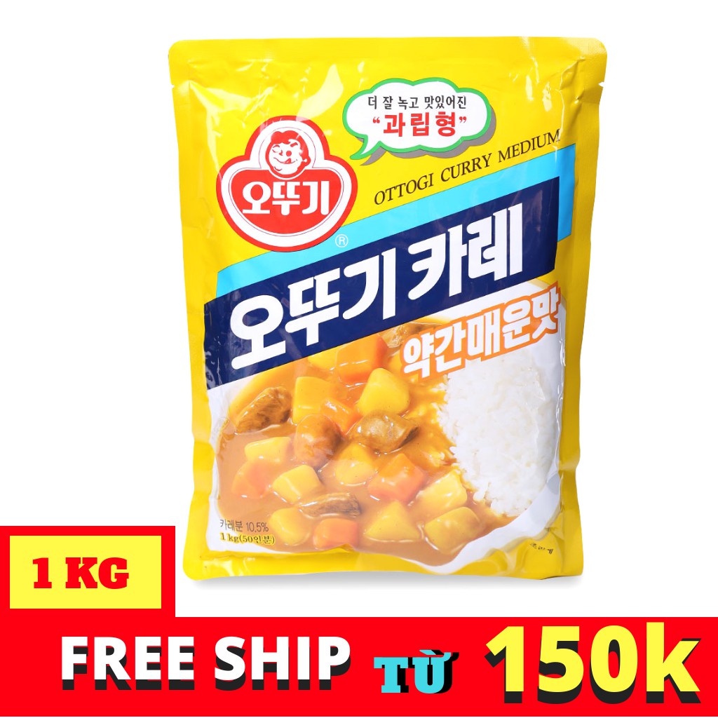 BỘT CÀ RI HƠI CAY OTTOGI HÀN QUỐC GÓI 1KG
