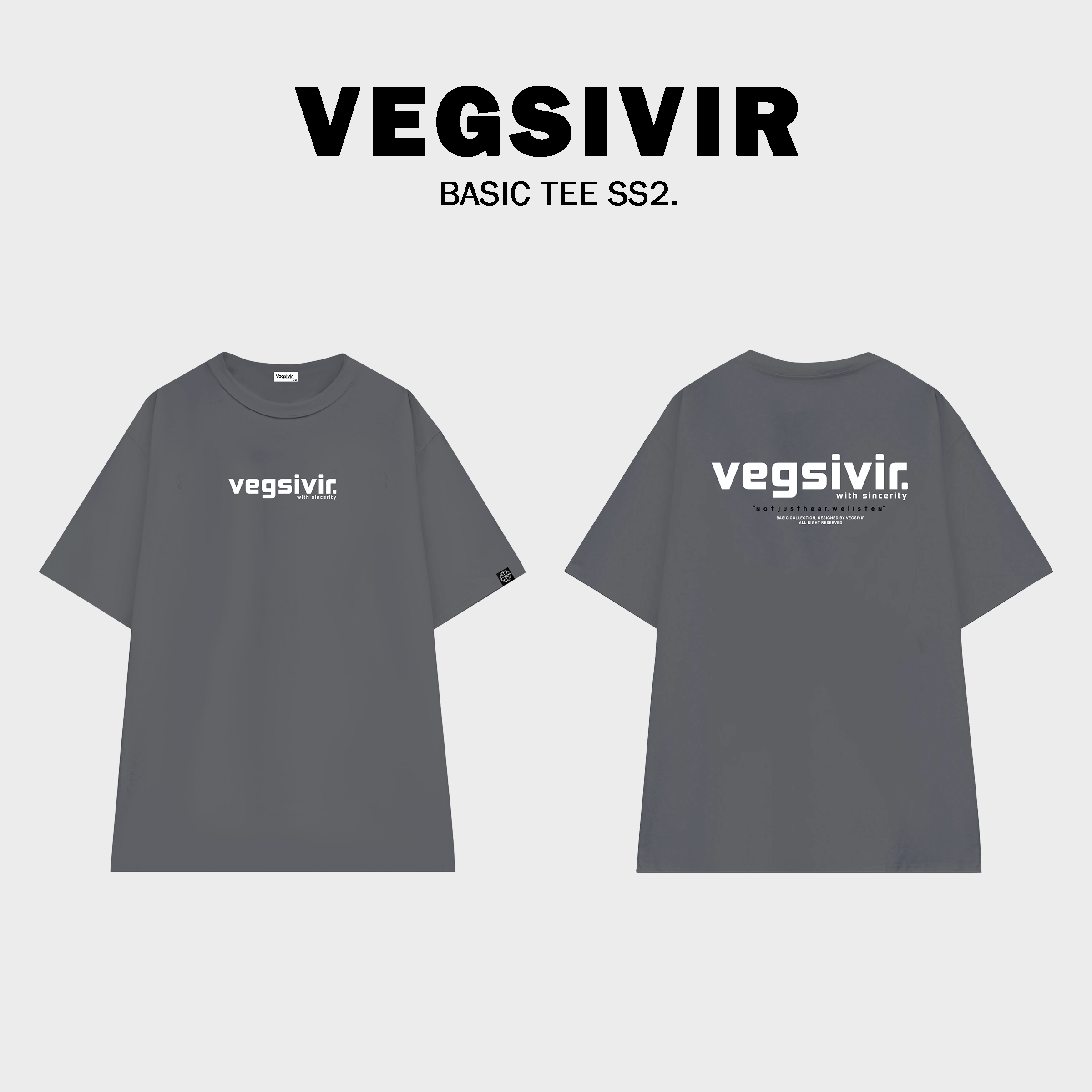 Áo thun cotton VEGSIVIR - BASIC SS2