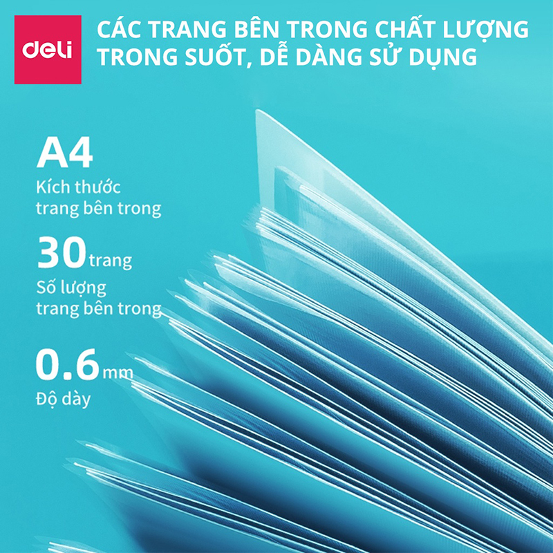 File lá học sinh 30 / 40 lá 72493/72494 (Deli)
