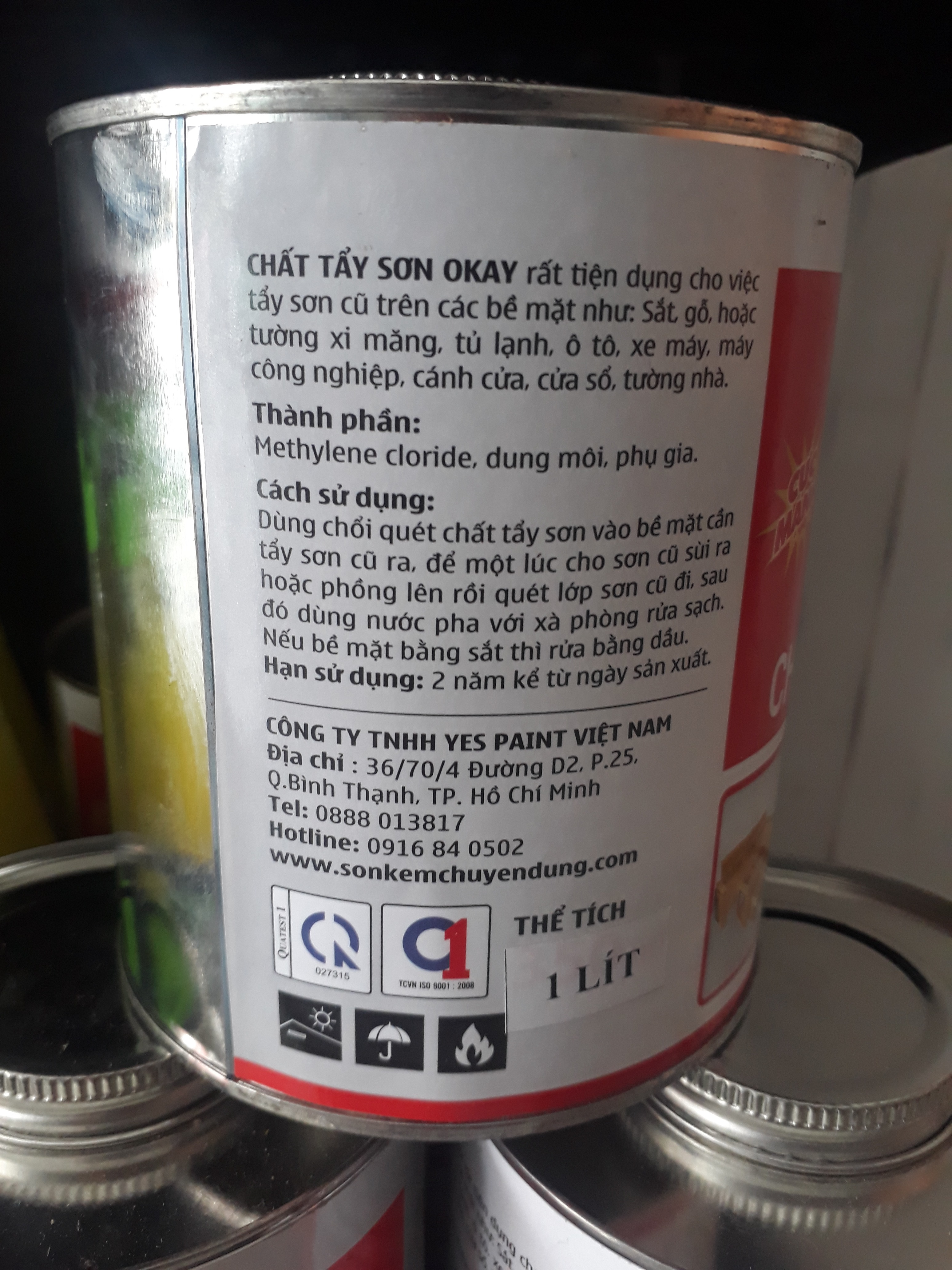 [HCM][ HÓA CHẤT TẨY SƠN] OKAY CHẤT TẨY SƠN 1LIT