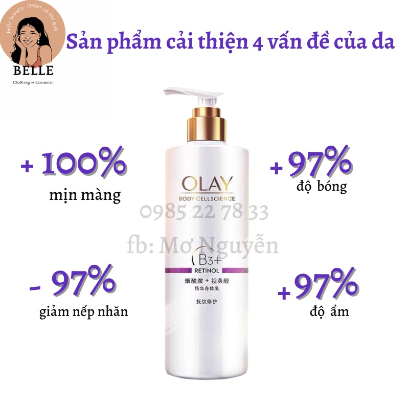 Dưỡng thể dưỡng trắng Olay b3 retinol