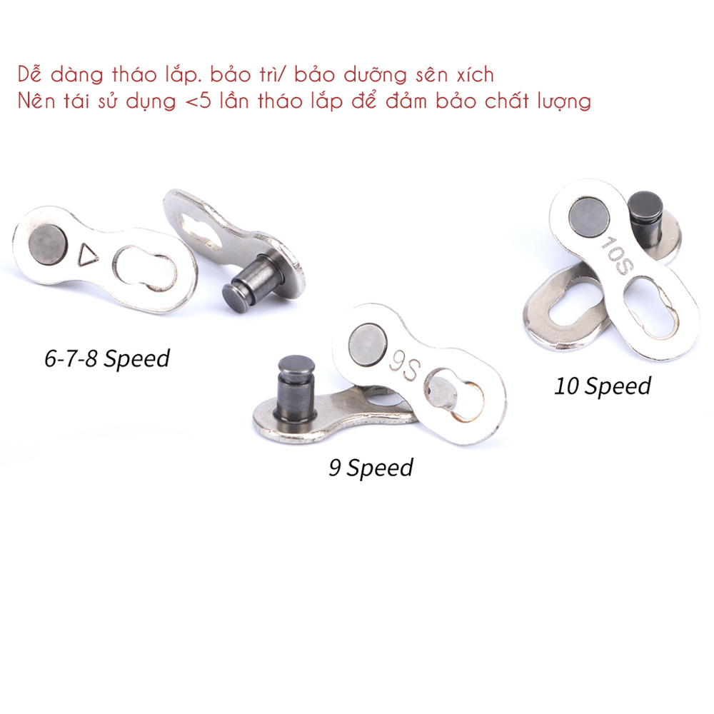 Master Link Khóa Nối Mắt Xích Xe Đạp 6-7-8S/ 9S/ 10S MLH