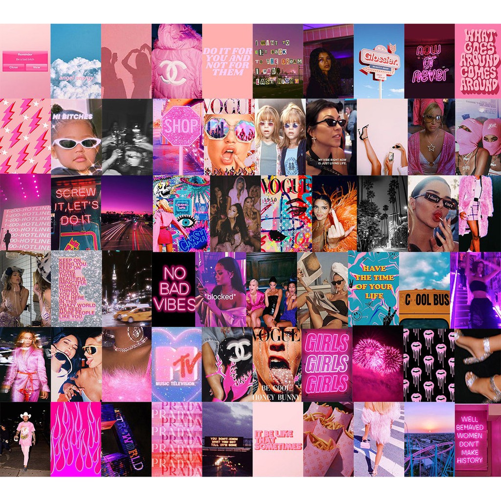 12 tấm Wall Collage dán tường trang trí phòng ngủ - theme Classy