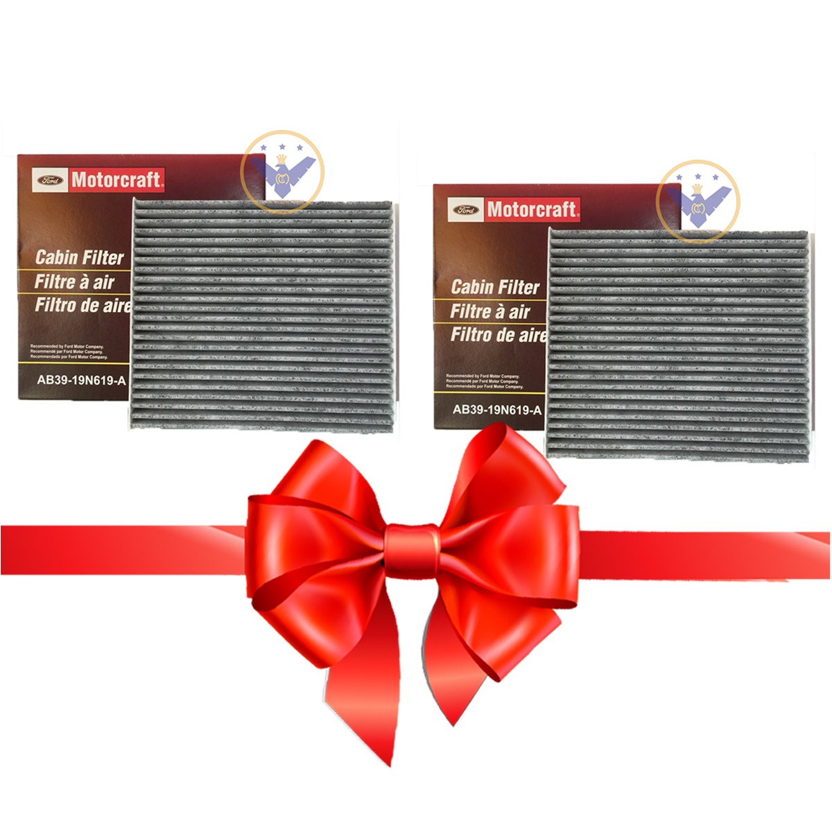 COMBO 2 Lọc gió điều hòa than hoạt tính xe Ford Ranger, Everest, Mazda BT50 - AB3919N619A