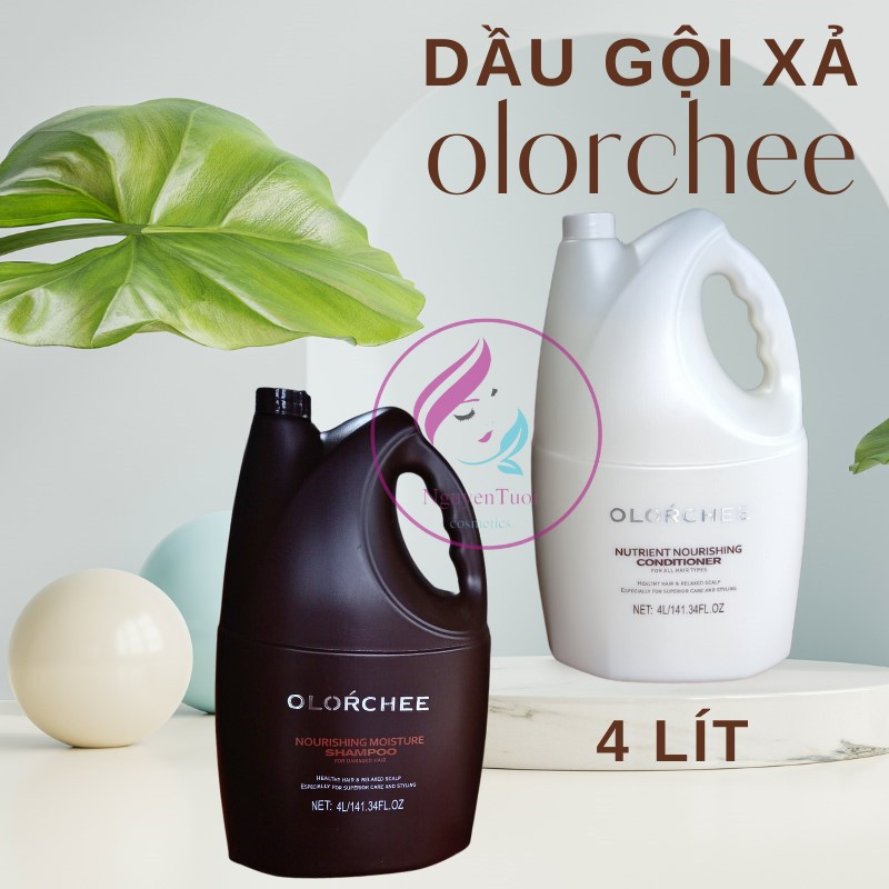 Dầu gội xả OLORCHEE siêu mềm mượt 4 LÍT / can