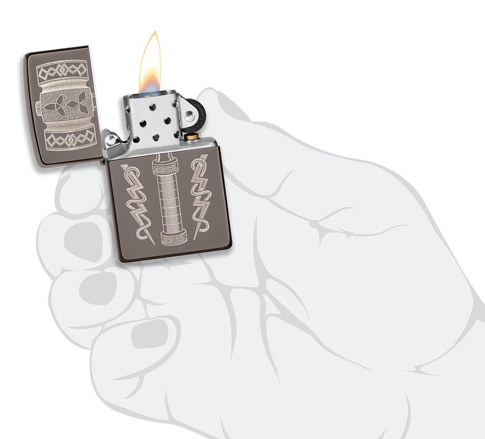 Bật Lửa Zippo Thors Hammer Design 49404