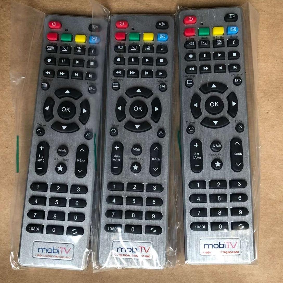 Điều khiển đầu thu KTS Mobi TV.