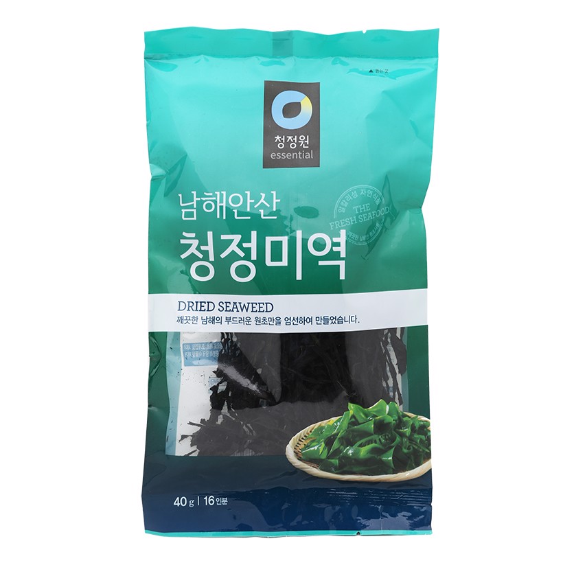 Rong biển khô Daesang Chungjung gói 200g - Nhập khẩu Hàn Quốc 대상) 청정미역