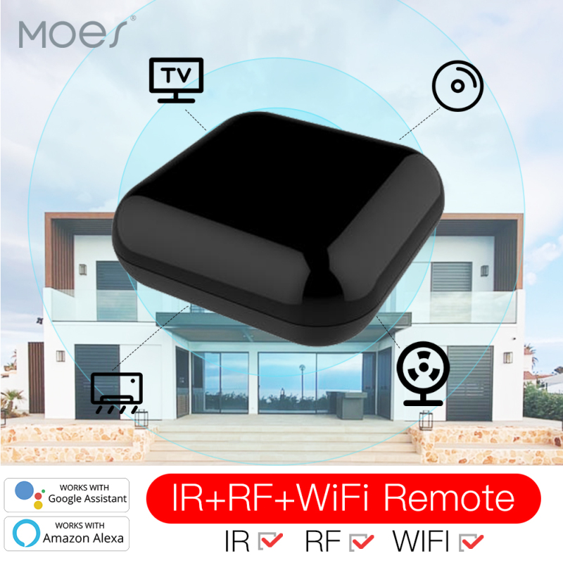 Bảng giá MOES 2021 Mới WiFi RF IR Bộ điều khiển từ xa đa năng Thiết bị RF Thiết bị Tuya Ứng dụng Cuộc sống Thông minh Điều khiển bằng giọng nói qua Alexa