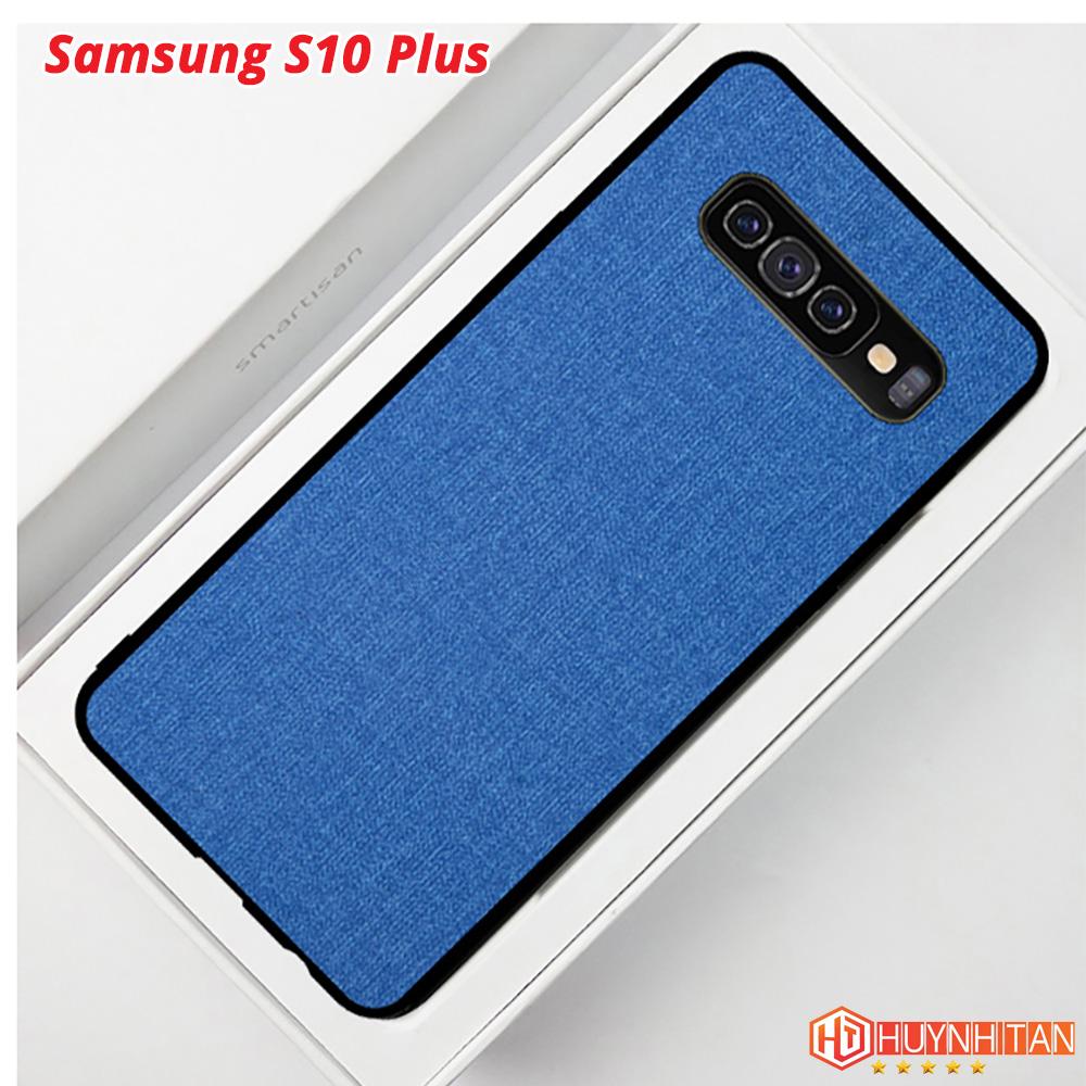 Ốp lưng samsung S10, S10 plus vải jean