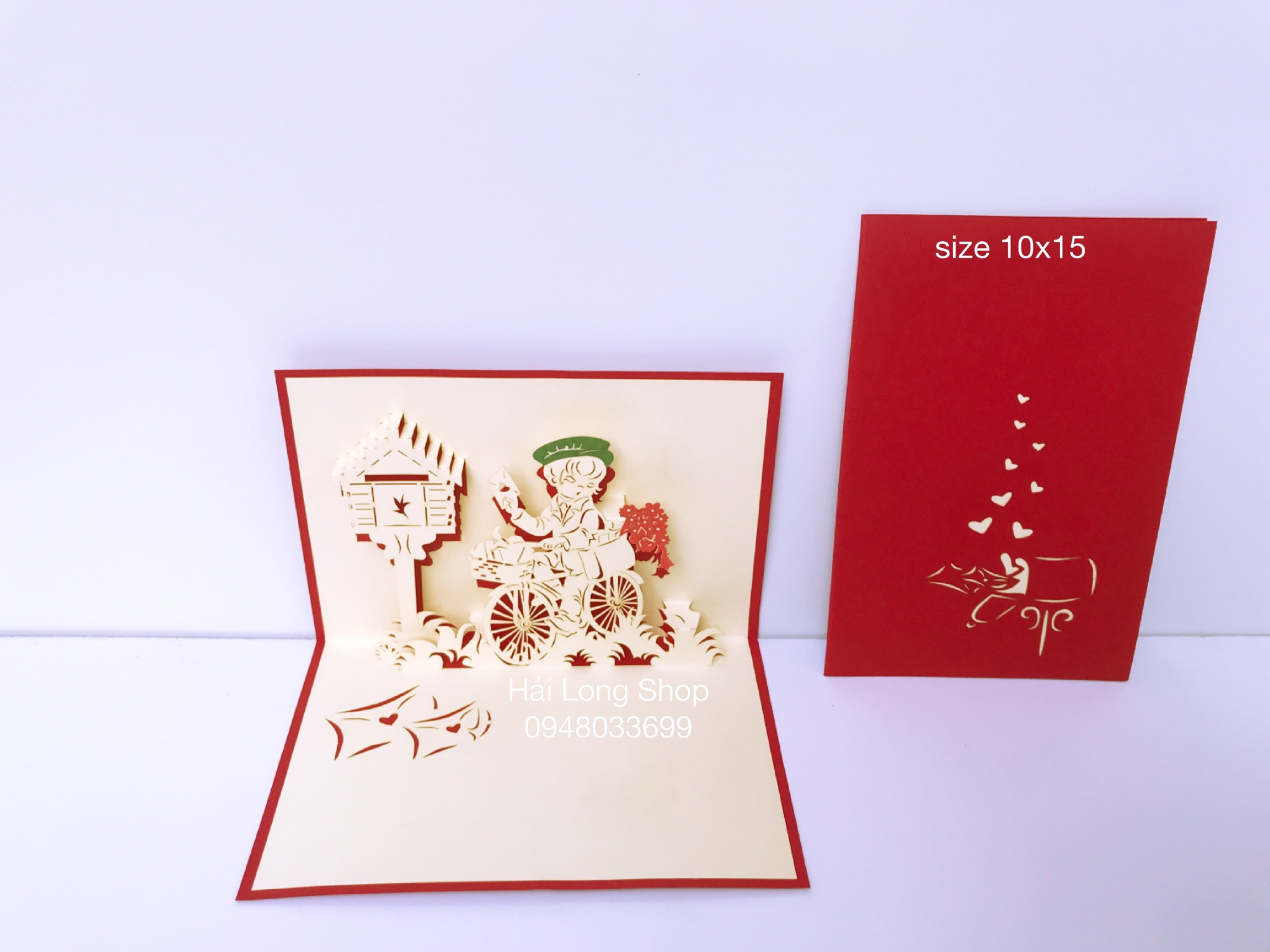Thư Tình Yêu - Love - Thiệp 3D ( mở 90 độ )