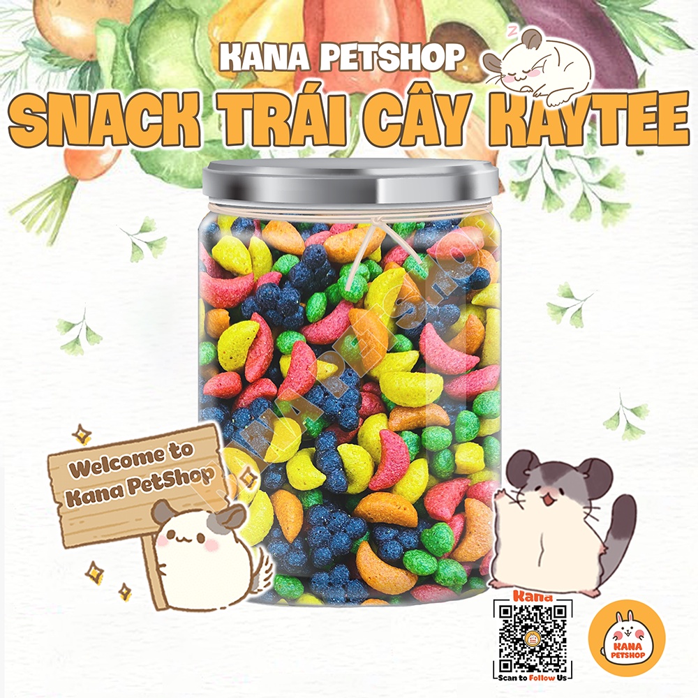 Hạt kaytee trái cây 🐹freeship🐹 snack trái cây vitamin thức ăn vặt mài răng cho hamster sóc bay úc sóc ..