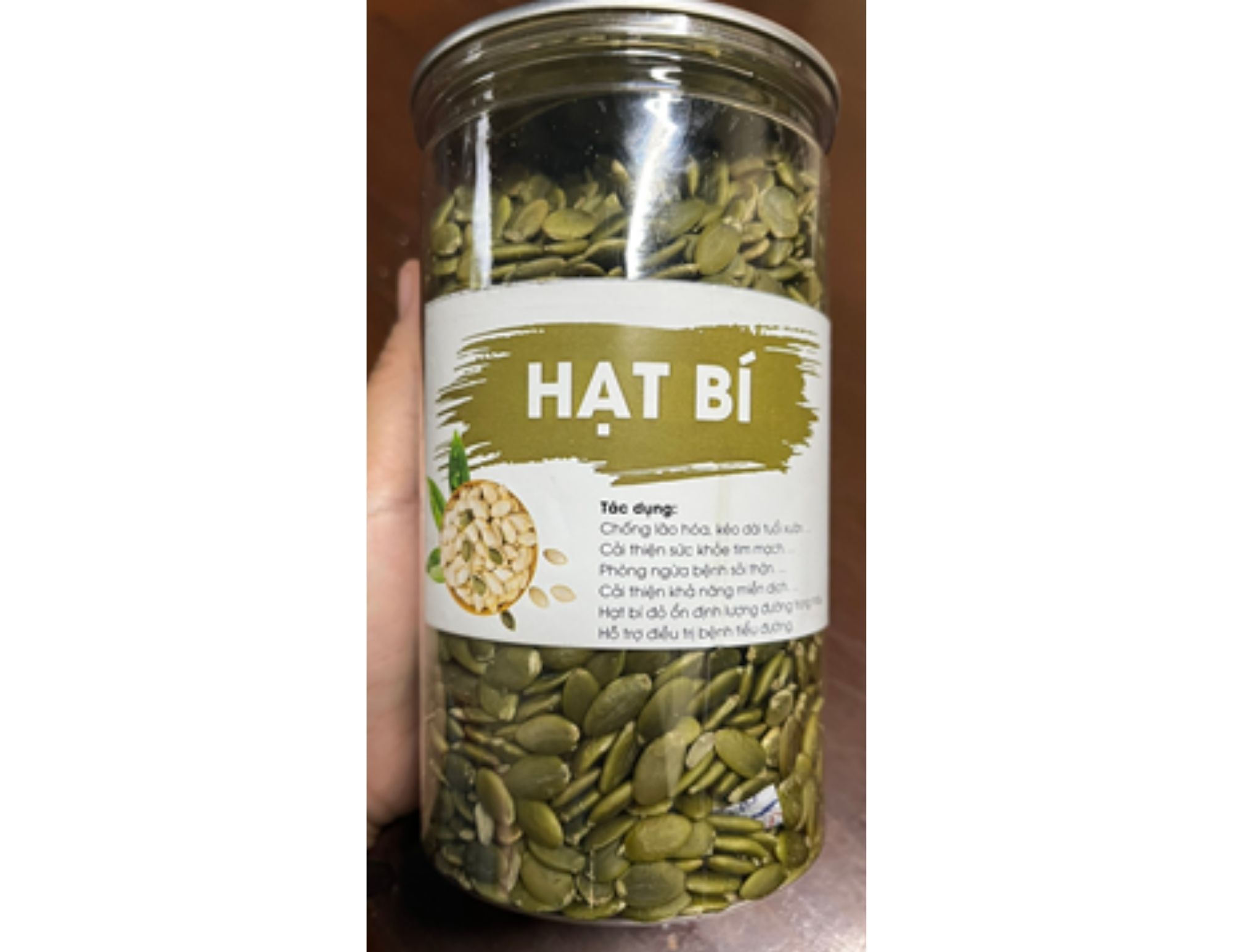 Pumpkin seed kernel green dried raw taste import ấn Độ 500gr