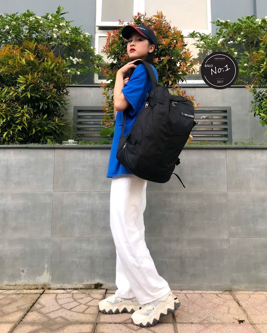 [HCM][FLASH SALE] [Tặng Kèm Vớ] Balo Thời Trang Cao Cấp Simple Carry Mattan 3 Black
