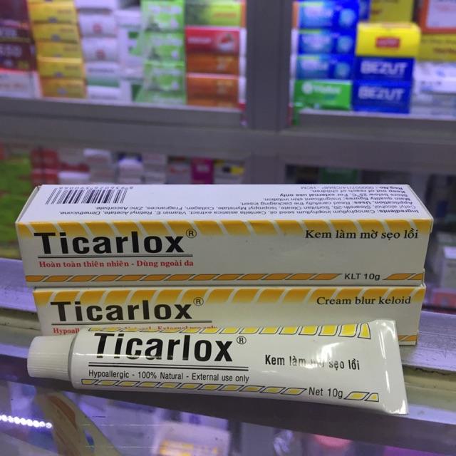 KEM LÀM MỜ SẸO LỒI TICARLOX 10G.