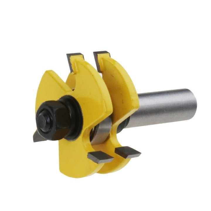 Bộ 2 mũi phay ghép ván gỗ, cốt 12.7mm