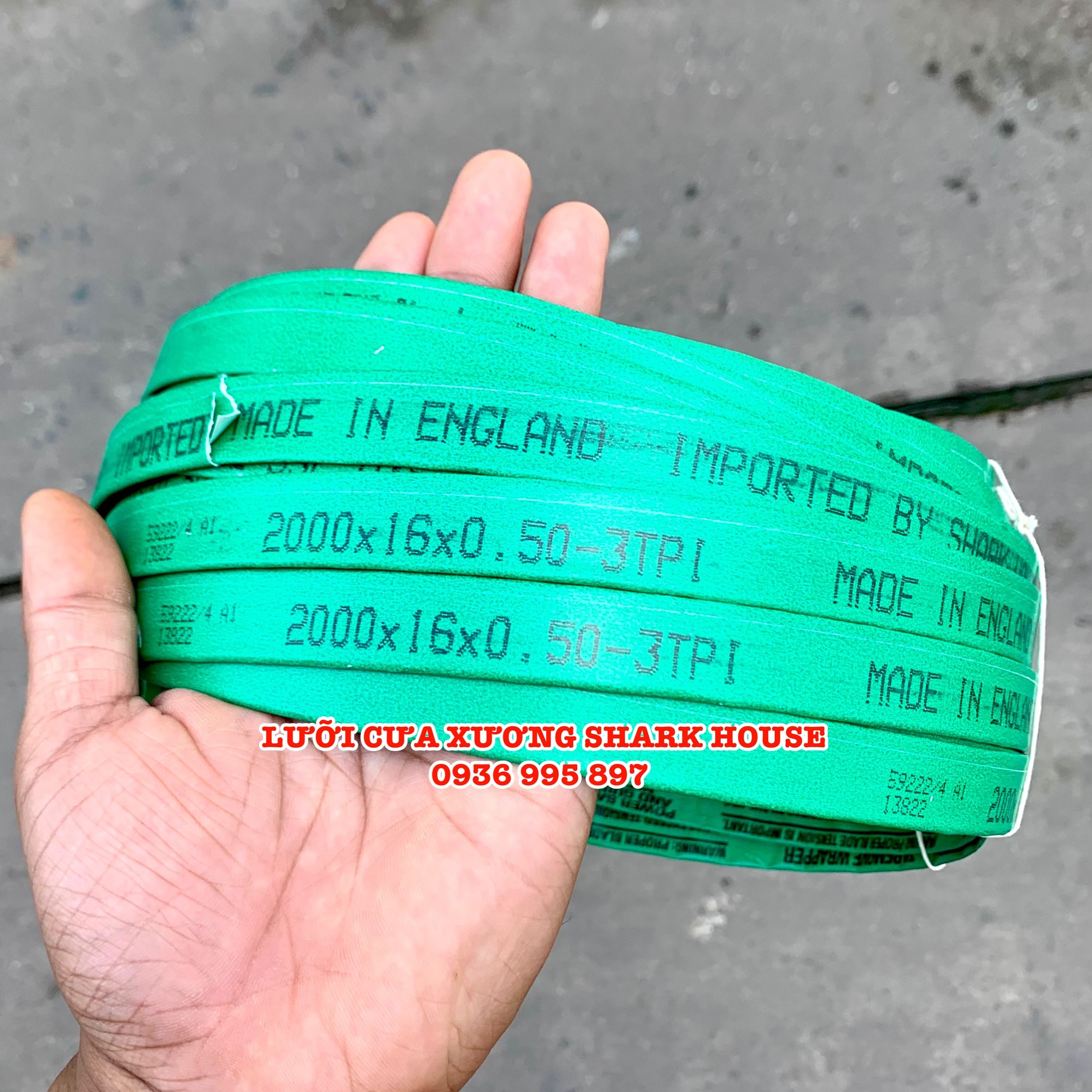 Lưỡi cưa xương thịt đông lạnh Anh Quốc 2000mm cho năng suất gấp 2-3 lần lưỡi cưa thông thường - SỈ GIÁ TỐT