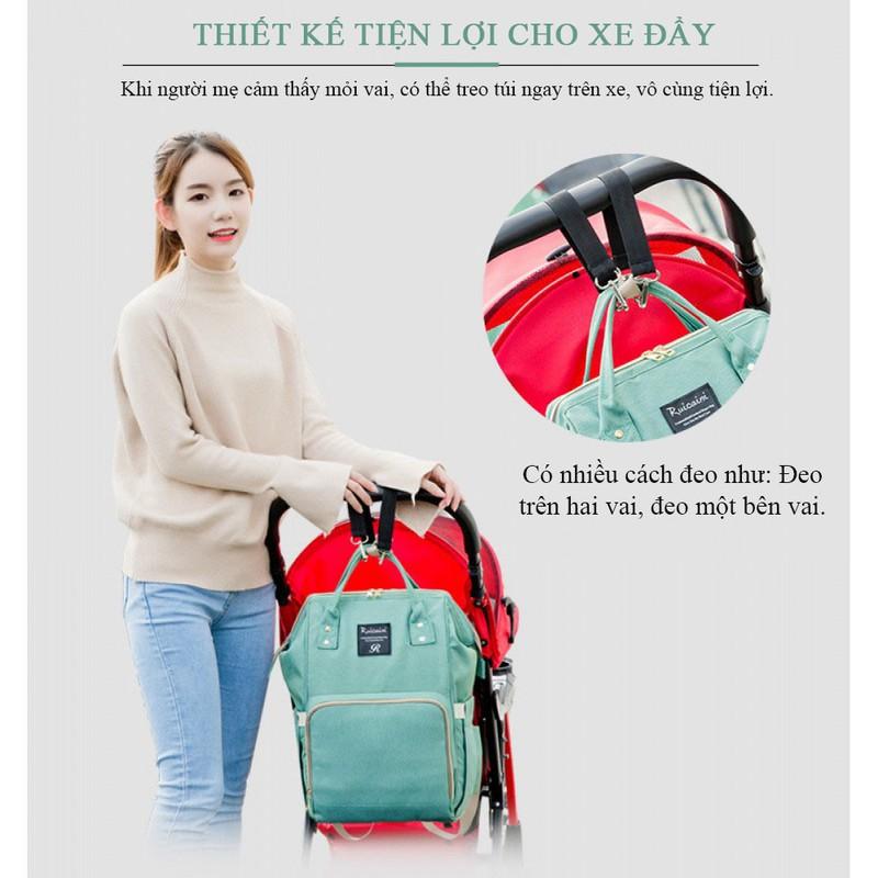Ba lô bỉm sữa cao cấp đa năng đủ màu dành cho các mẹ