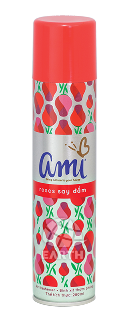 Xịt phòng Ami 280 ml (Rose, lavender, Ping May, Ylang, Newyork)