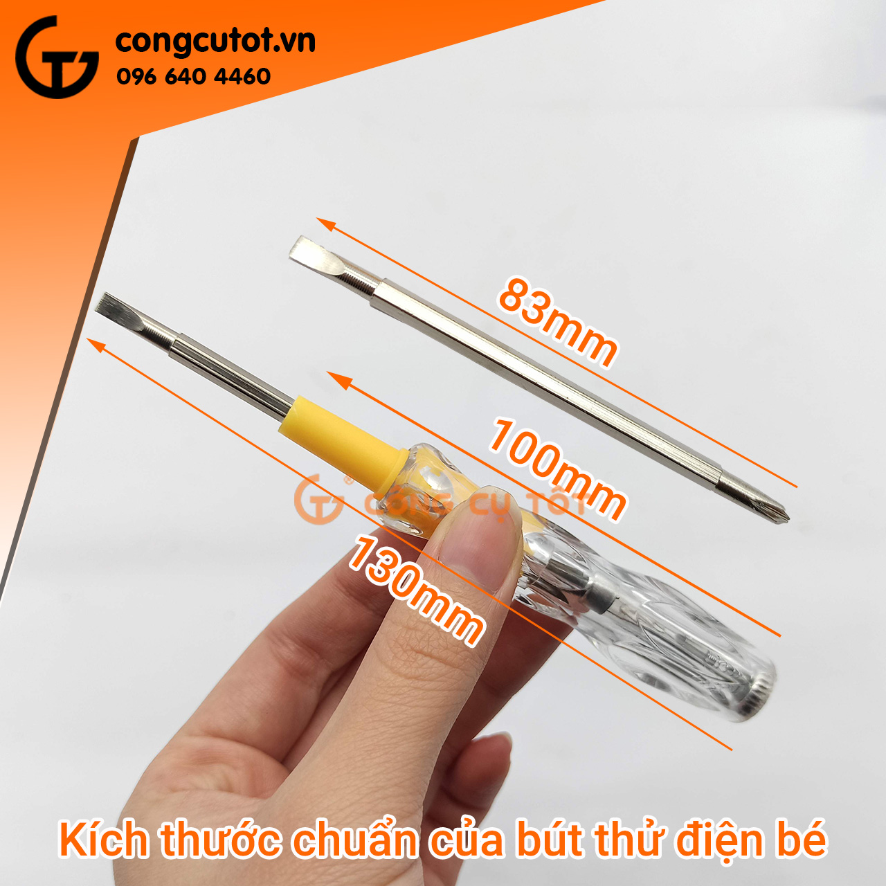 Bút thử điện kiêm tô vít 2 đầu