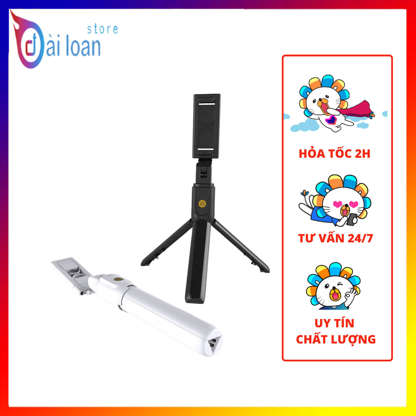 Gậy tự sướng Bluetooth Tripod K07 cao cấp