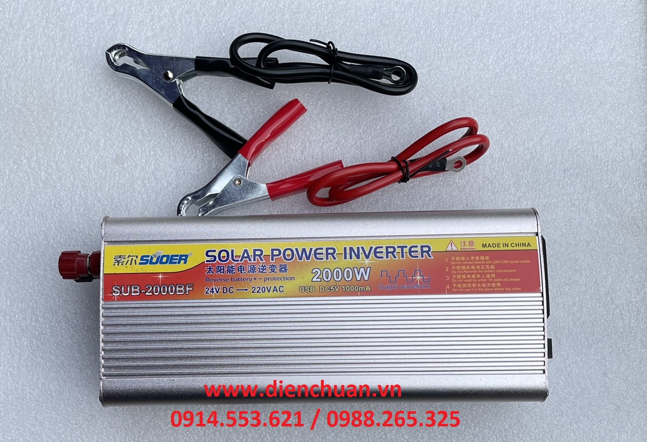 Máy kích điện 24V lên 220V 2000W  KSA-2000BF ( 2000VA-24V) / Bộ đổi điện 2000W 24V sang 220V - KSA-2000BF