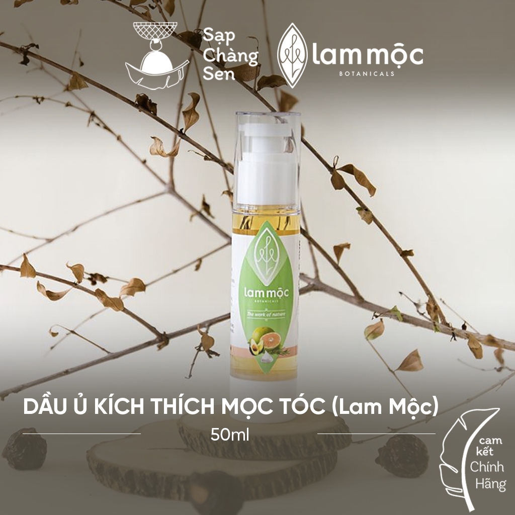 Dầu ủ kích thích mọc tóc Lam Mộc - 50ml