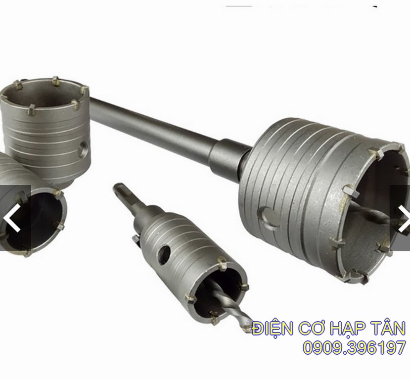 Mũi khoan rút lõi bê tông phi . 30-40 - 50-60- 90mm , cán 20cm 30cm - mũi khoan rút lõi