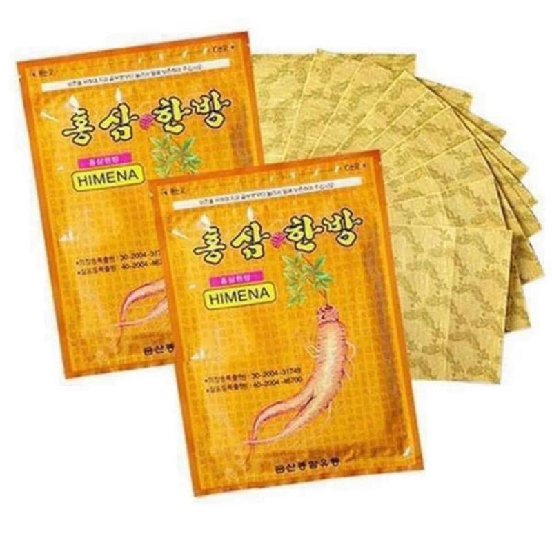 Sét 2 Gói Cao dán hồng sâm trị đau nhức, mỏi mệt Hàn Quốc - Gói 20 miếng tốt nhất