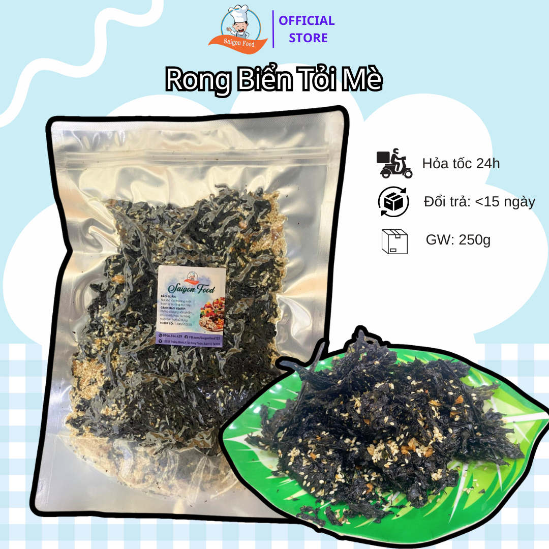 [HCM]500G RONG BIỂN TỎI MÈ