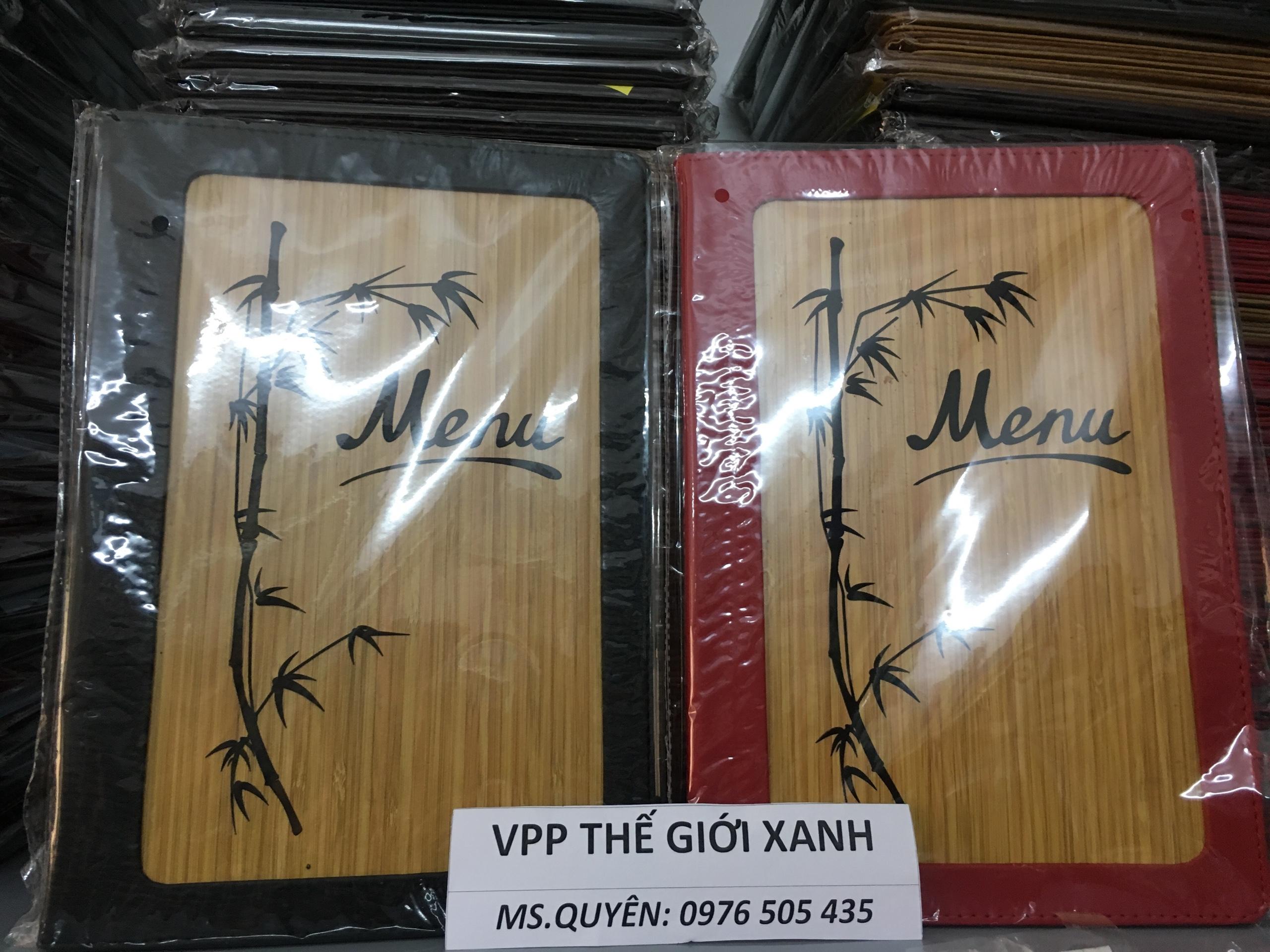 Bìa menu gỗ cao cấp 10 lá 2030 (20*30CM)