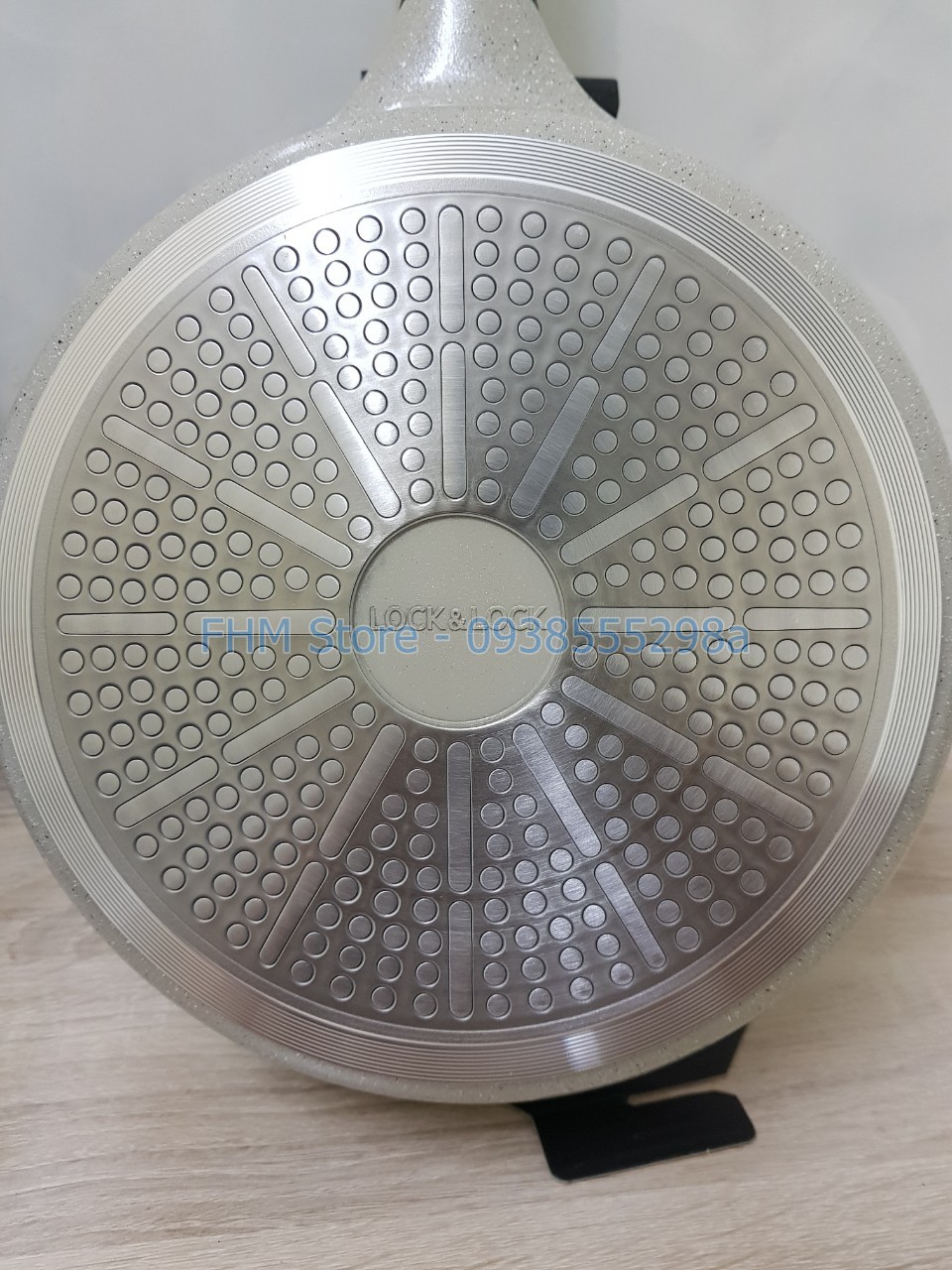Chảo chống dính vân đá đáy từ Lock&Lock Stone size 24cm