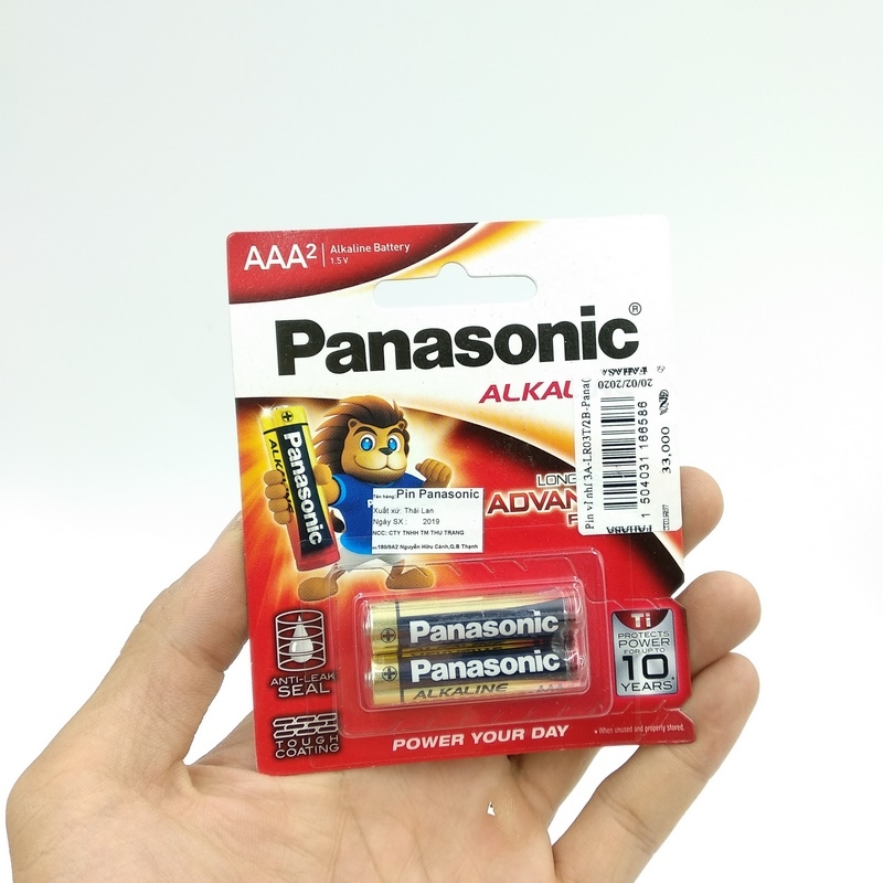 Fahasa - Pin Panasonic Alkaline AAA 1.5V LR03T/2B (2 Viên)
