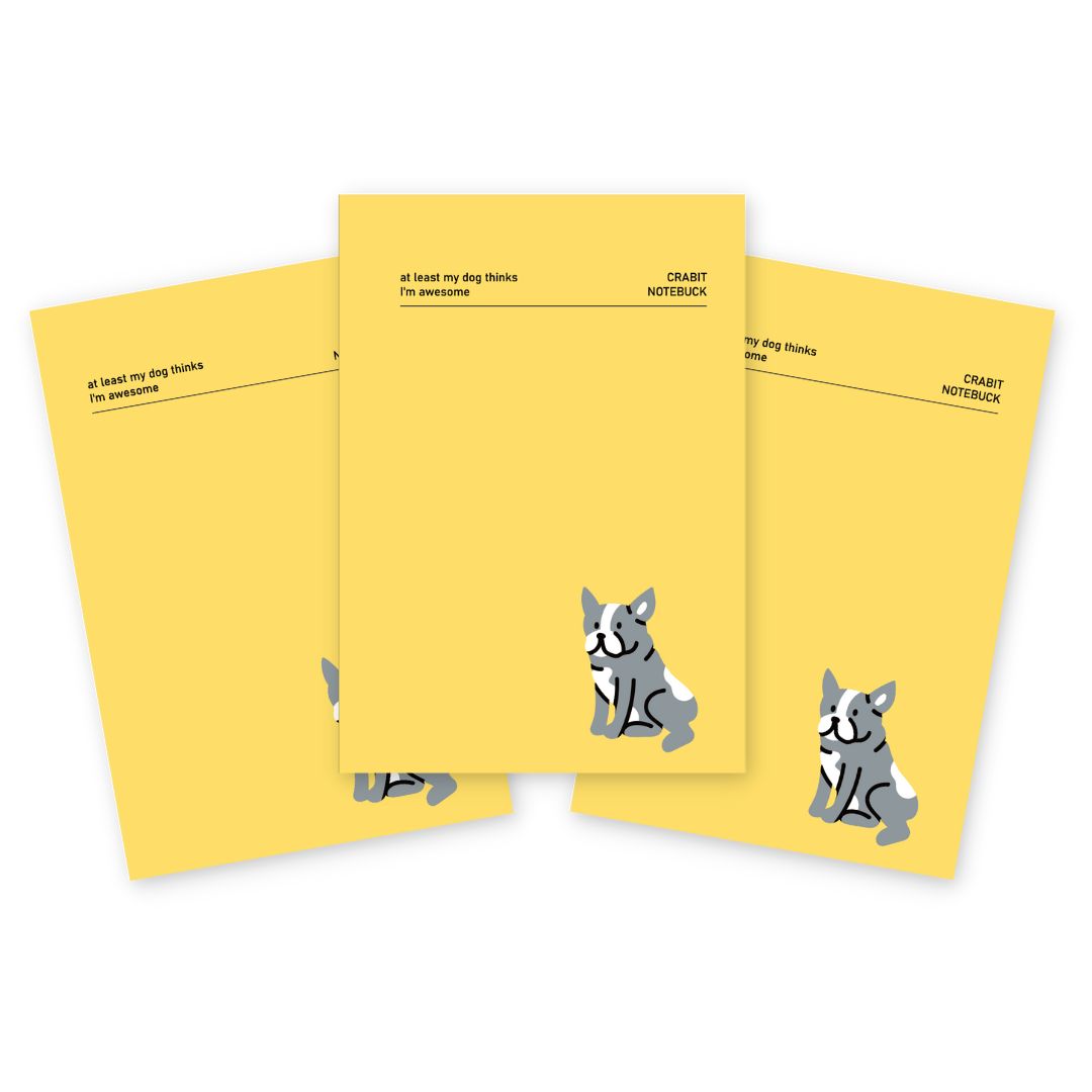 Vở 80 trang may gáy 100gsm vở kẻ ngang dot grid Crabit - Buddy