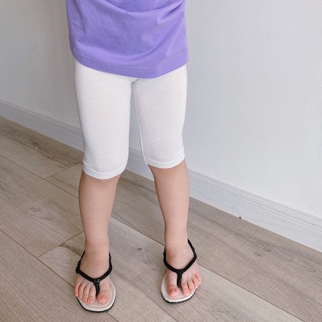 Quần legging lửng co giãn 4 chiều cho bé