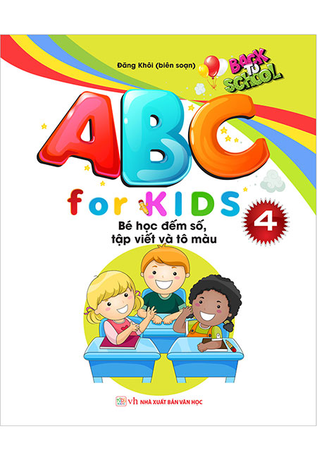 Sách - ABC For Kids - Tập 4: Bé Học Đếm Số, Tập Viết Và Tô Màu - Phương Nam Book