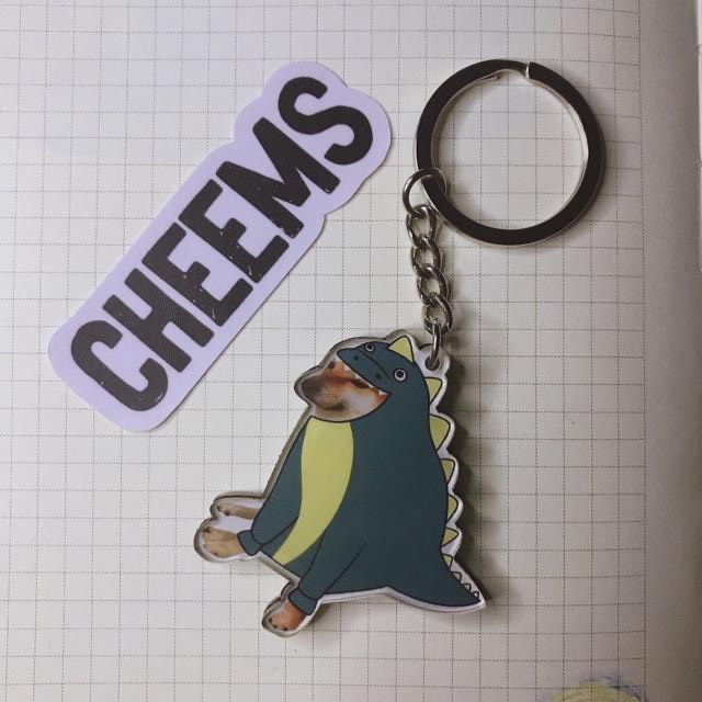 Móc khoá Cheems - móc khoá mica
