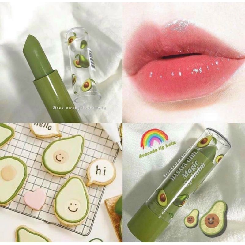 Son dưỡng môi Trái Bơ hàng nội địa Hasaya Girl Soft Avocado mềm môi hồng căng mộng BonBen Shop