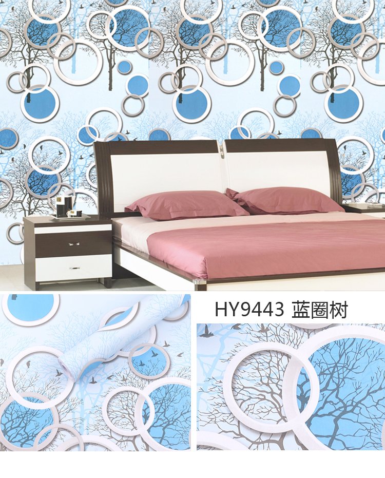 10m giấy dán tường sẵn keo bóng - cây (10m x 45cm /cuôn)