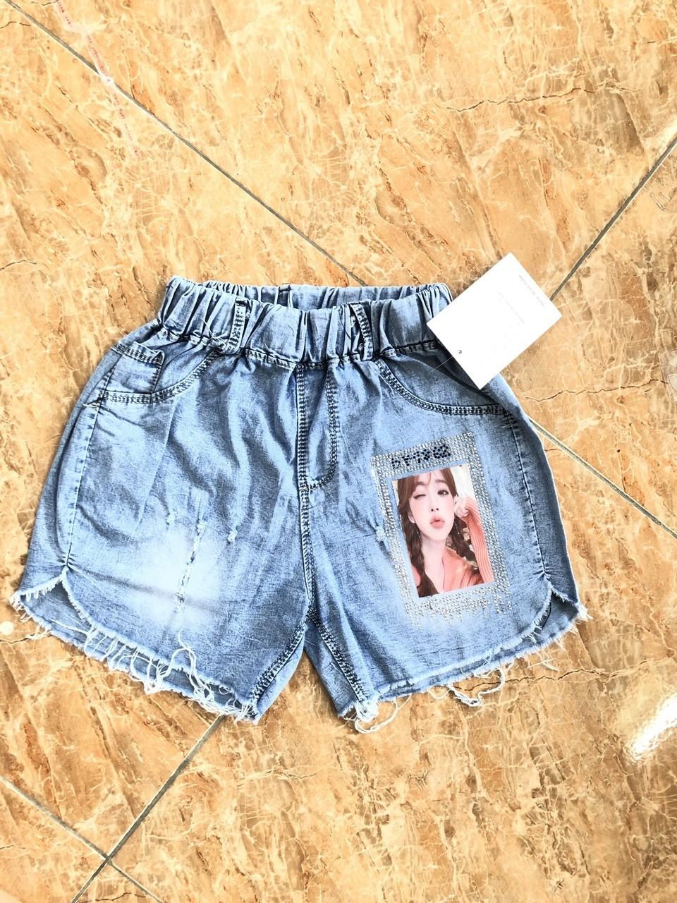 Quần jean giấy cho bé gái - size trung