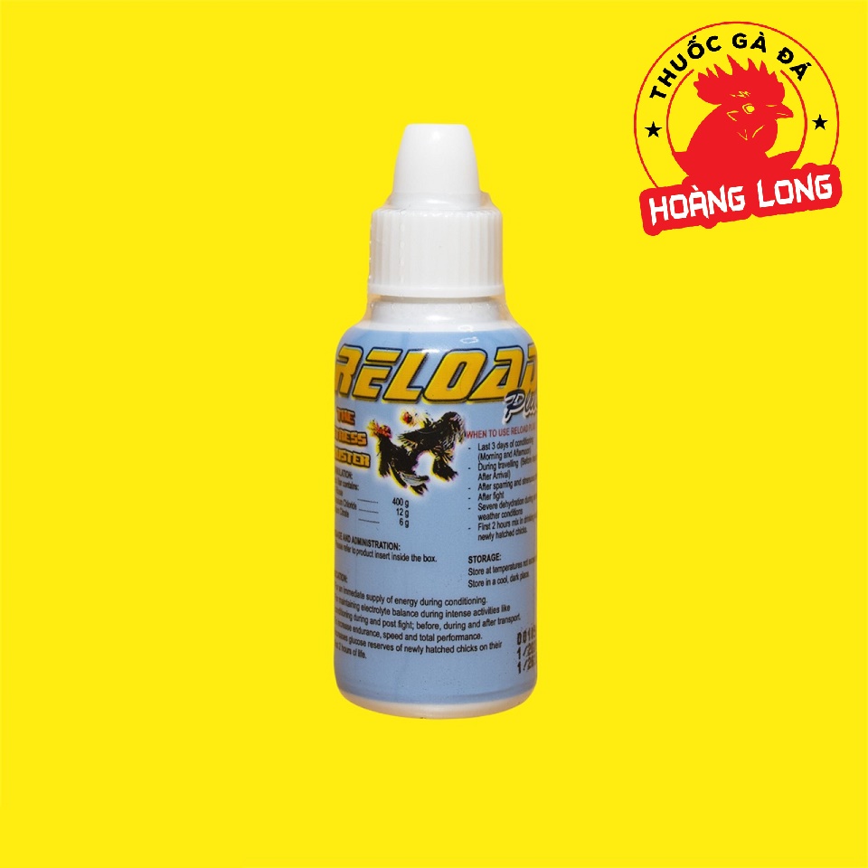 Reload PLUS chống rớt bo cho gà đi đá 15ml