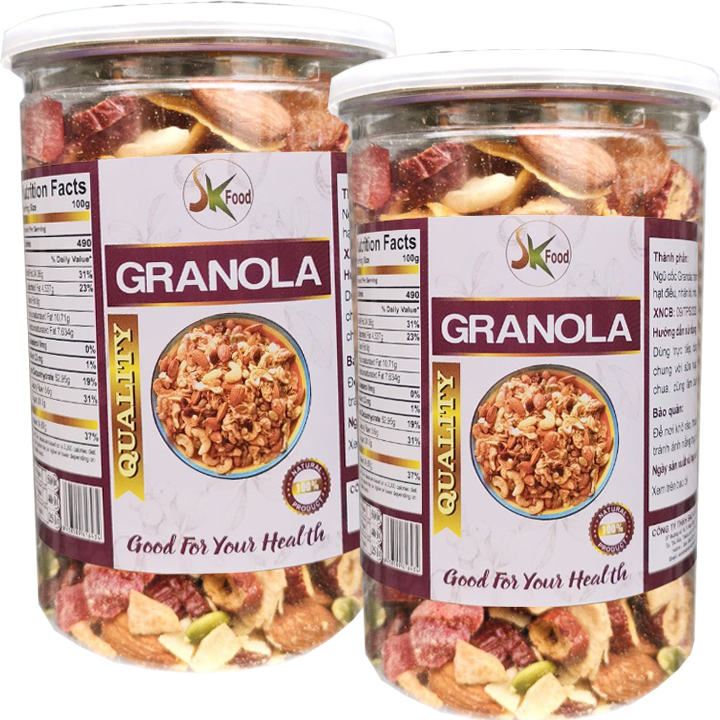 800G GRANOLA Ngũ Cốc Hạt KHÔNG YẾN MẠCH Tốt Cho Sức Khỏe Hiệu SKFOOD