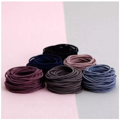 Set 100 dây cột tóc, Bịch 100 dây cột tóc, Combo 100 dây chun buộc tóc, Dây cột tóc cho nữ, Cột tóc nữ, Dây buộc tóc nữ