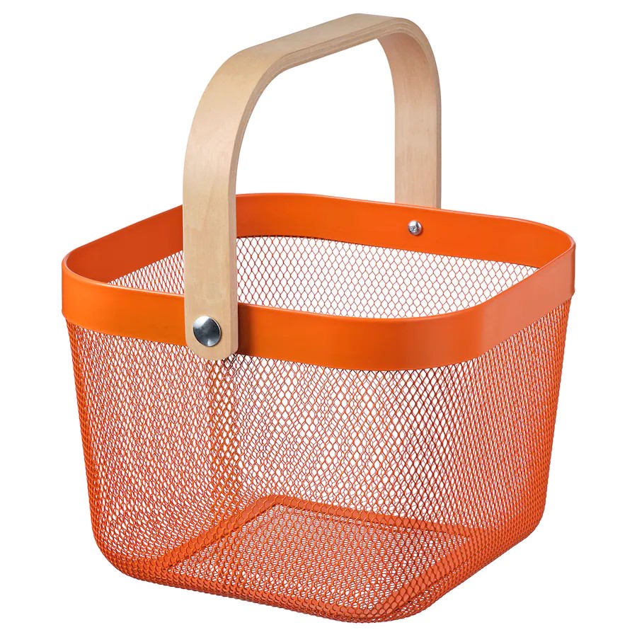 Giỏ đa năng 25x26x18cm Risatorp IKEA (trắng, hồng, đỏ, olive)