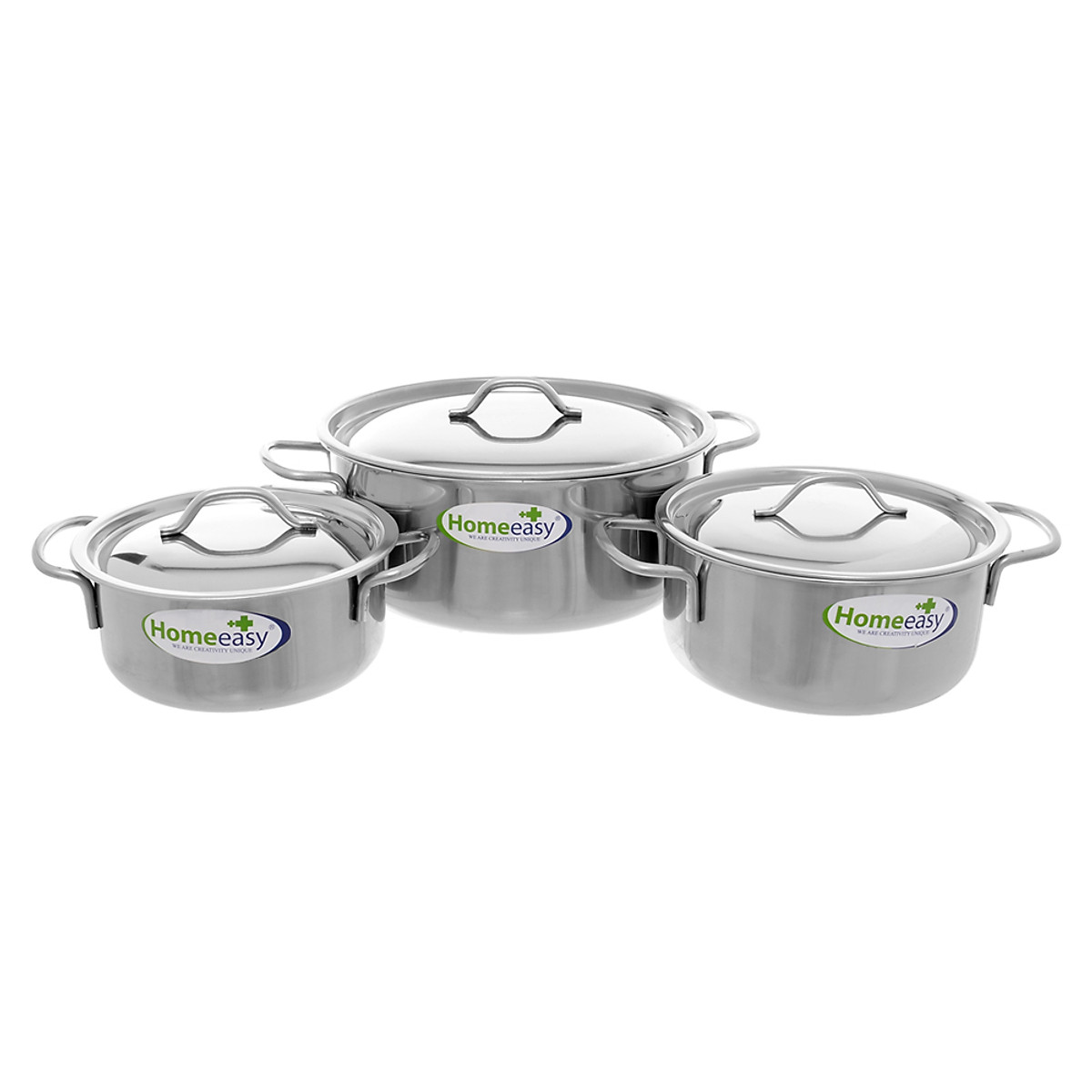 [HCM]Bộ nồi inox Homeeasy INQD-B3-H5950