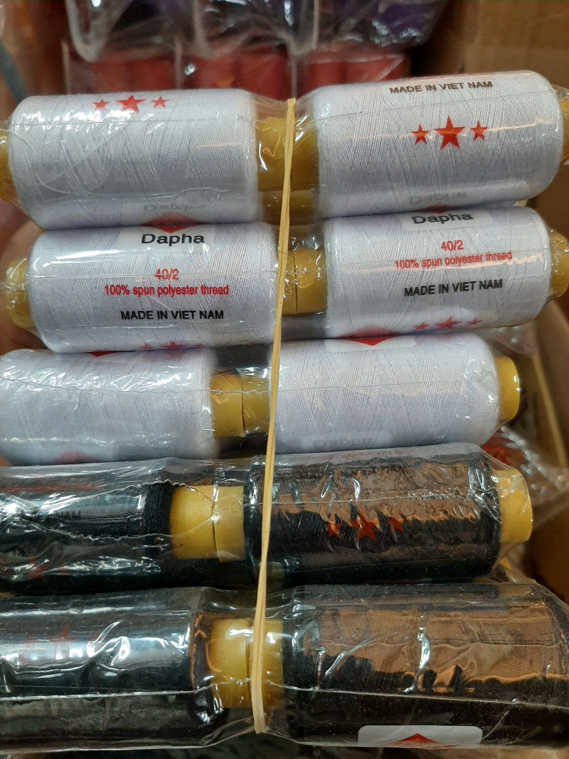 LỐC 10 CUỘN CHỈ MAY CUỘN LỚN