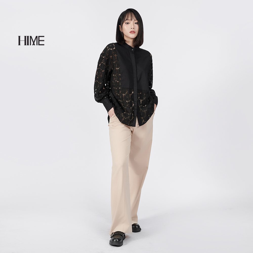 Áo sơ mi HIME thiết kế phối ren H055