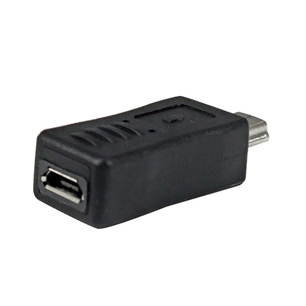 Micro USB to Mini USB Adapter - Mini USB to Micro USB Adapter Left and Right Angles