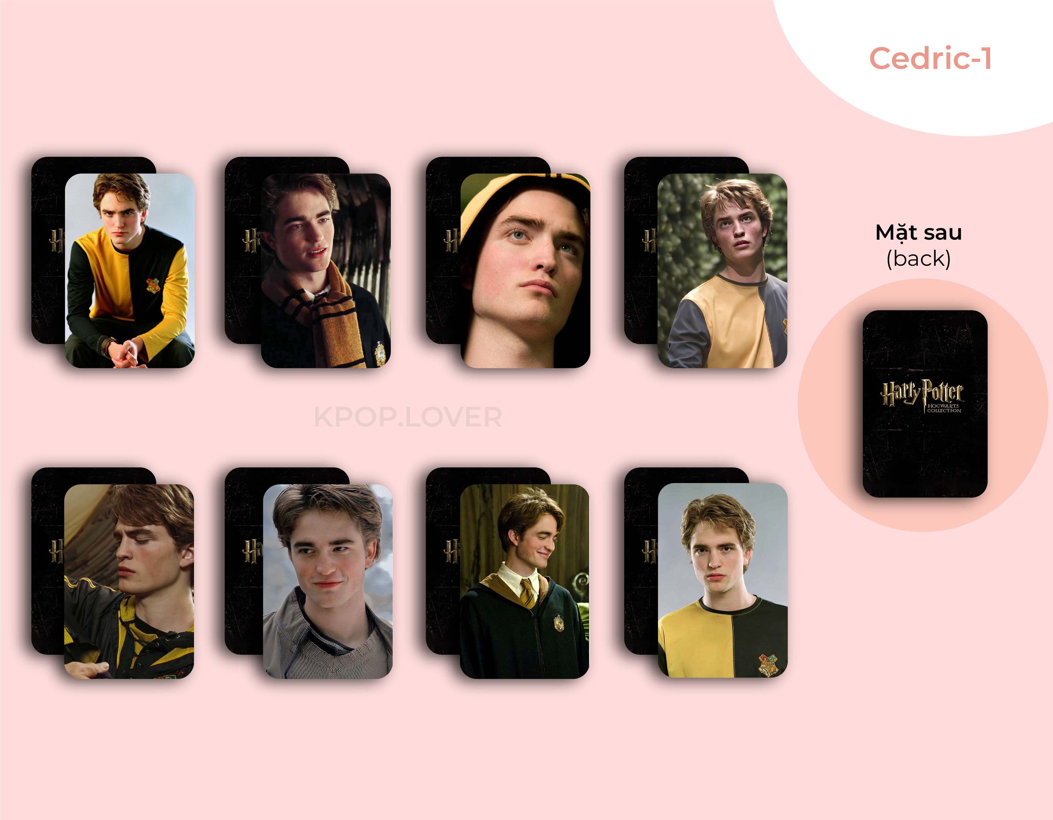 Set 8 card bo góc harry potter